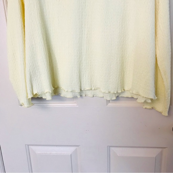 Sympli Women's Light Yellow Long Sleeve Top Size 12 NWOT - Picture 9 of 10
